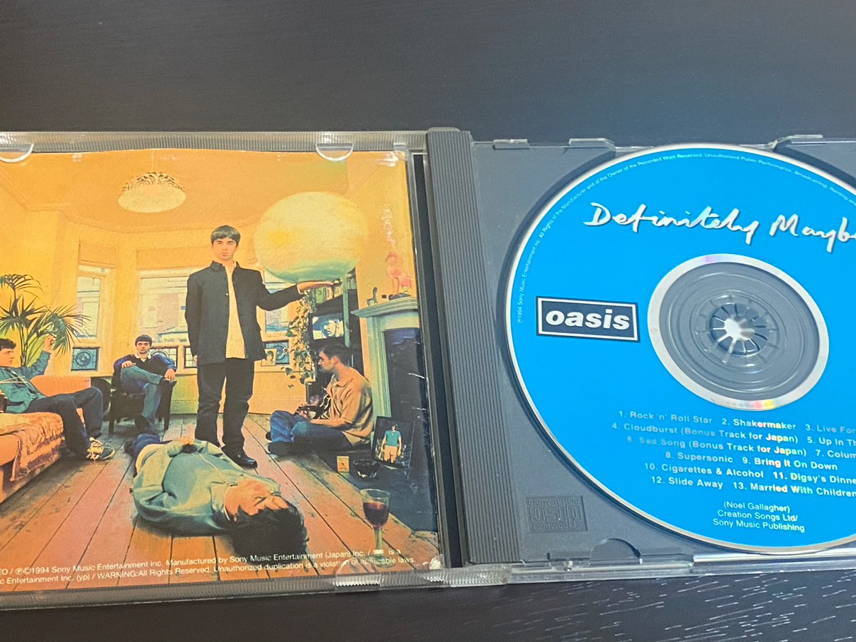 oasis「Definitely Maybe」（オアシス デフィニトリー・メイビー）の収録曲