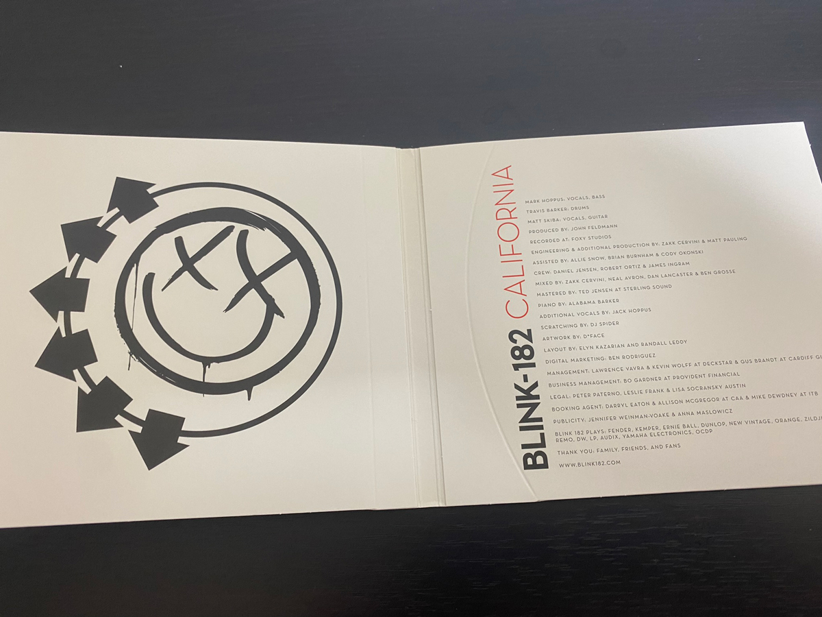 blink-182「California」の収録曲