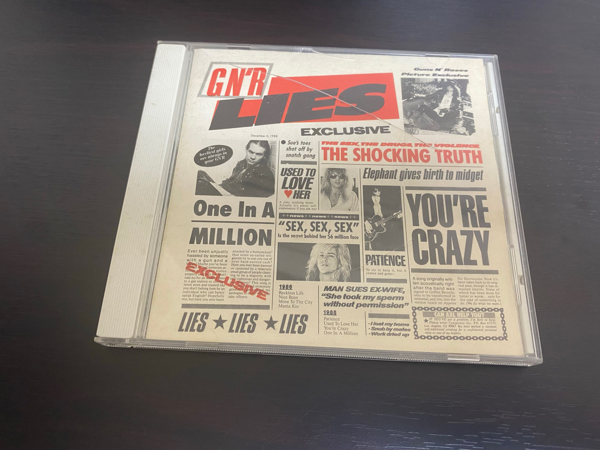 全曲紹介！Guns N' Roses「GN'R Lies」（GN'Rライズ） | 音楽を語らし