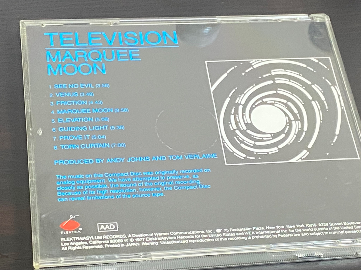 TELEVISION「MARQUEE MOON」とは